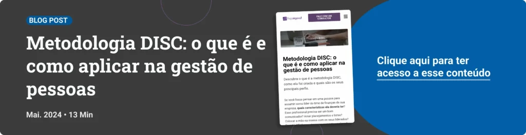 Banner do blogpost sobre o que é a metodologia DISC